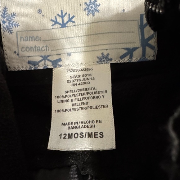 Wonderkids Classic Black bib snow pants for toddler - Picture 8 of 8